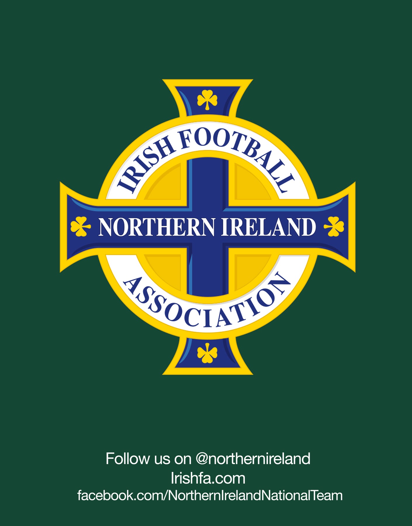 Official Northern Ireland "GAWA" Graphic T-Shirt - White - The World Football Store
